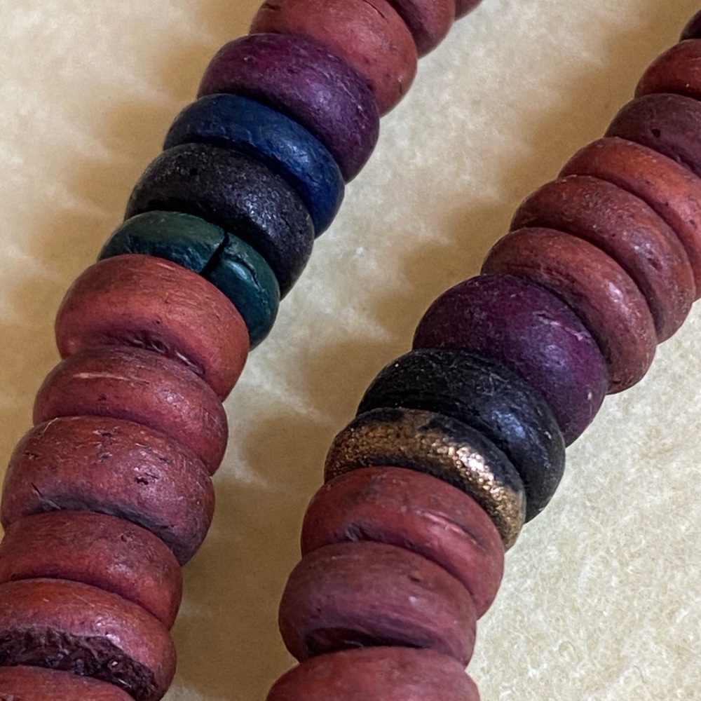 Southwestern Style Heishi Bead Necklace 24” Earth Tones - Picture 6 of 6